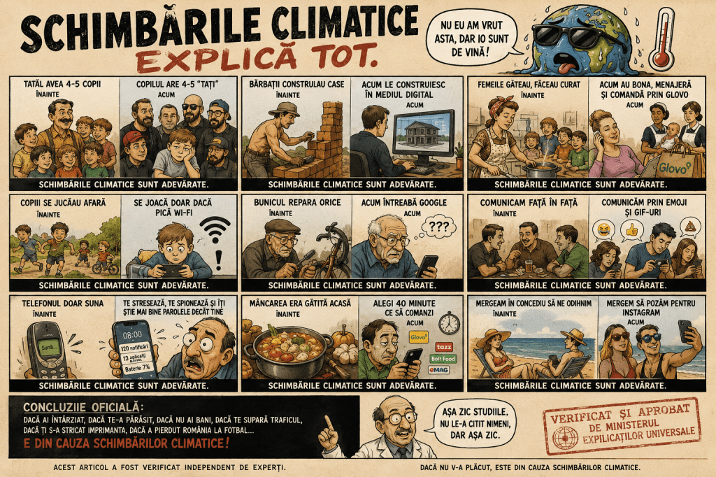 Schimbările climatice explică tot. Sau cel puțin așa ni se spune.